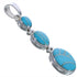 Sterling Silver High Quality Jewelry Turquoise Pendant PX29320